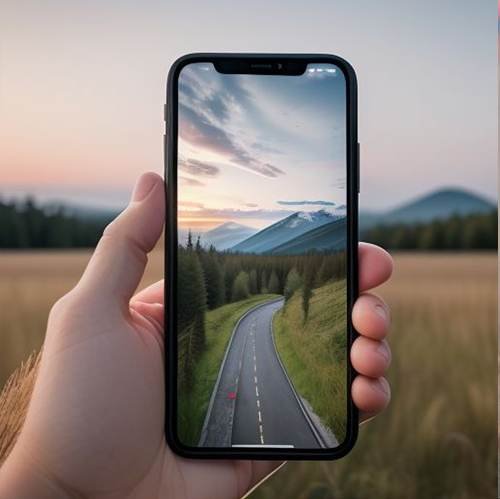 Apple’s iPhone displaying a photo being edited using the 'Clean Up' tool to remove distractions and keep the image realistic