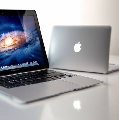 MacBook Air laptops on a modern workspace, highlighting advanced features and sleek designs