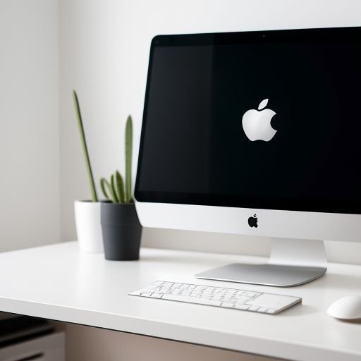 Stylish Mac Mini desktop setup with high-performance appeal in a clean, organized space